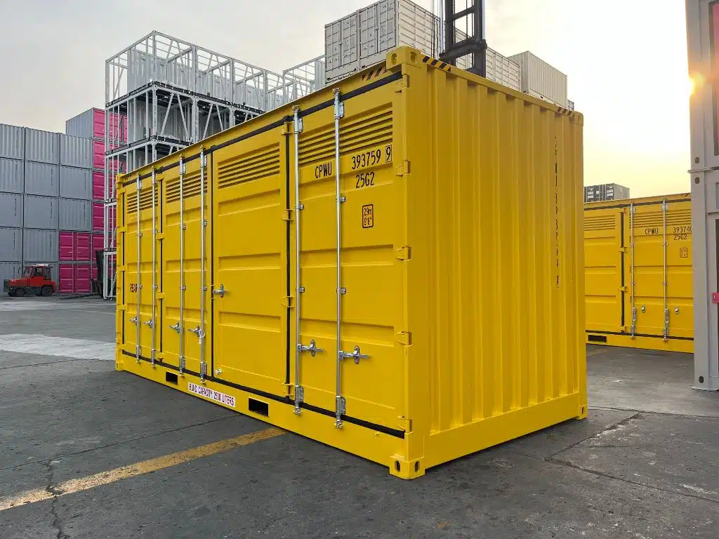 gekleurde container